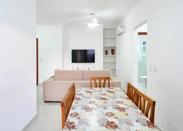 Apartamento no Itagua, vista panorâmica do mar, ótima localização - Edifício Mikonos Ubatuba